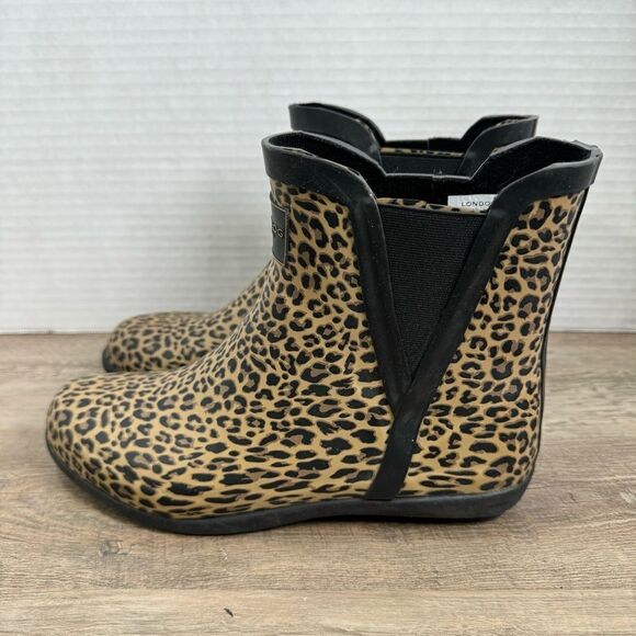 NWOT London Fog Women’s Rain Boot Size 7, Cheetah Print. - Picture 7 of 10